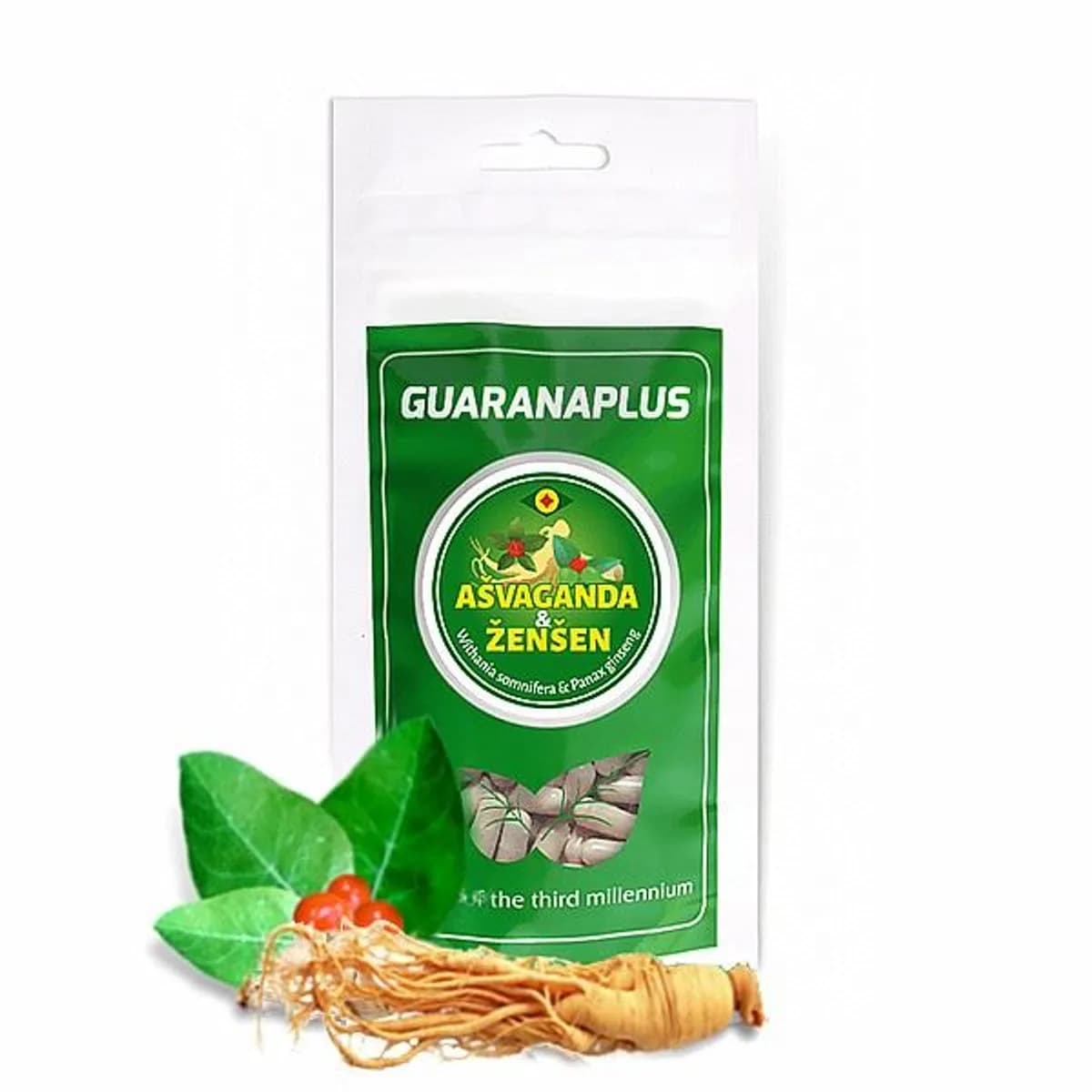Guaranaplus Ašvaganda + Ženšen 100 kapslí