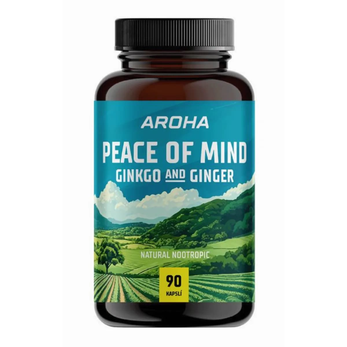 Aroha Peace of Mind, Ginkgo a zázvor, 90 kapslí